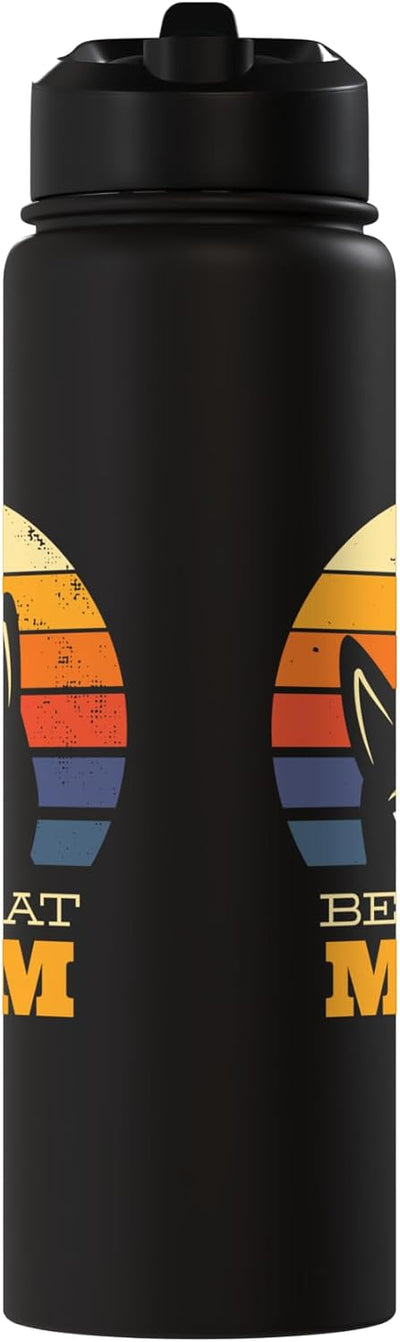 Botella de agua acero inoxidable sin BPA diseño gato amante del atardecer