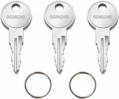 3 Pzas llaves repuesto para cerradura Generac 0G6624 con anillos