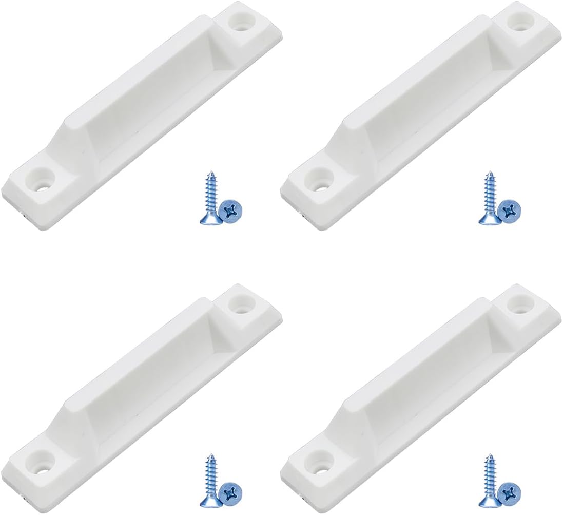 Manijas puerta corredera 4pz ABS para cocina blanca