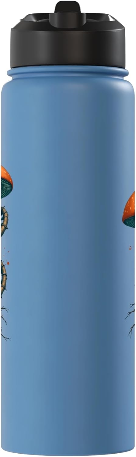 Botella de agua aislada acero inoxidable para recolección de hongos