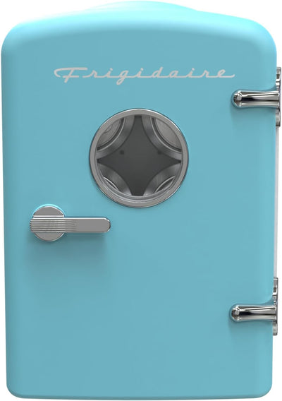Mini refrigerador portátil Frigidaire EFMIS171 retro con asa y cargador