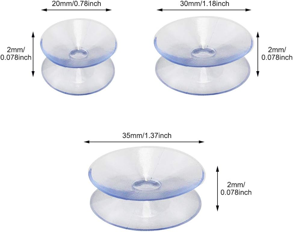 10 Ventosas Doble Cara Transparente Para Mesa Vidrio Hogar Cocina