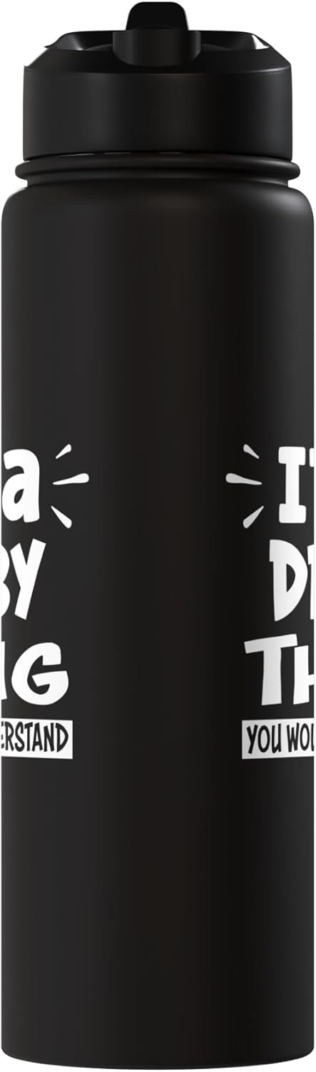 Botella de agua acero inoxidable aislada para Derby Lovers