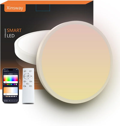 Lámpara techo LED RGBIC 12pulg 2400lm Alexa