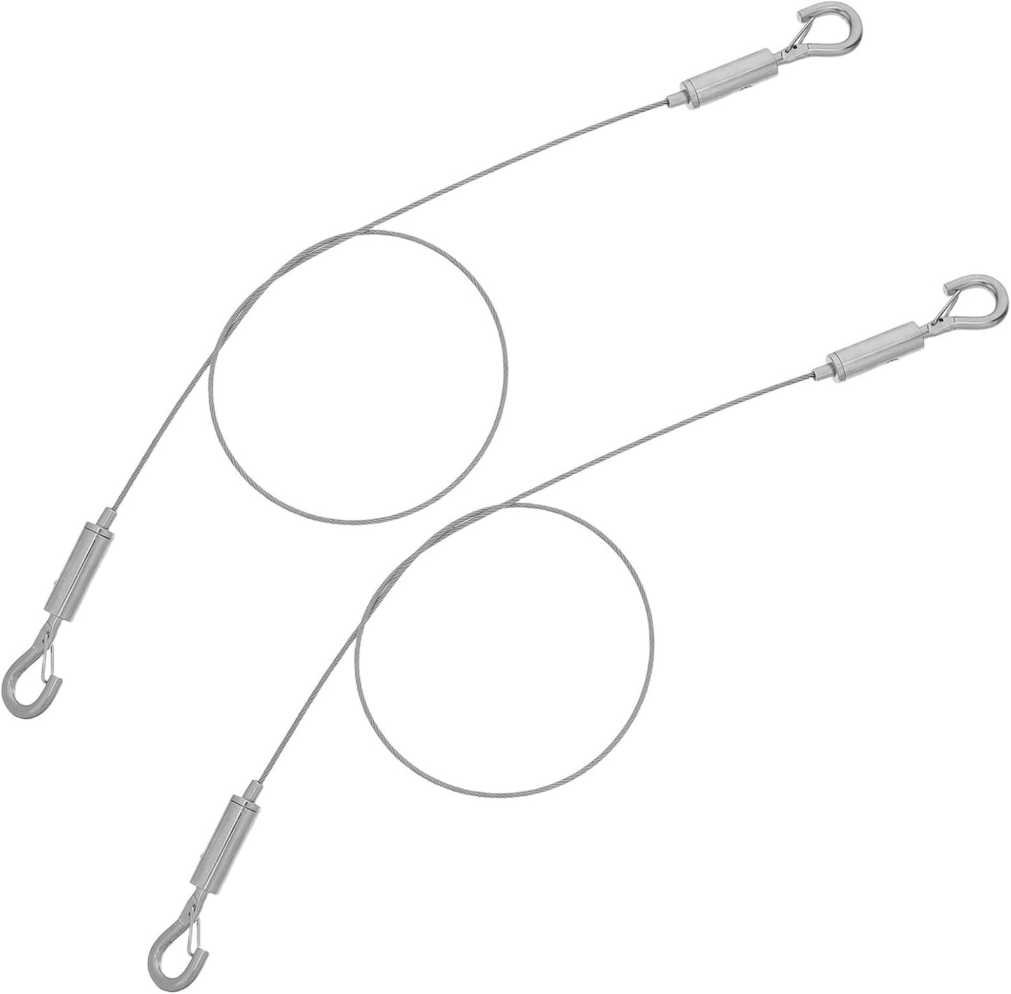 Set 2 cables acero inox ajustables para colgar