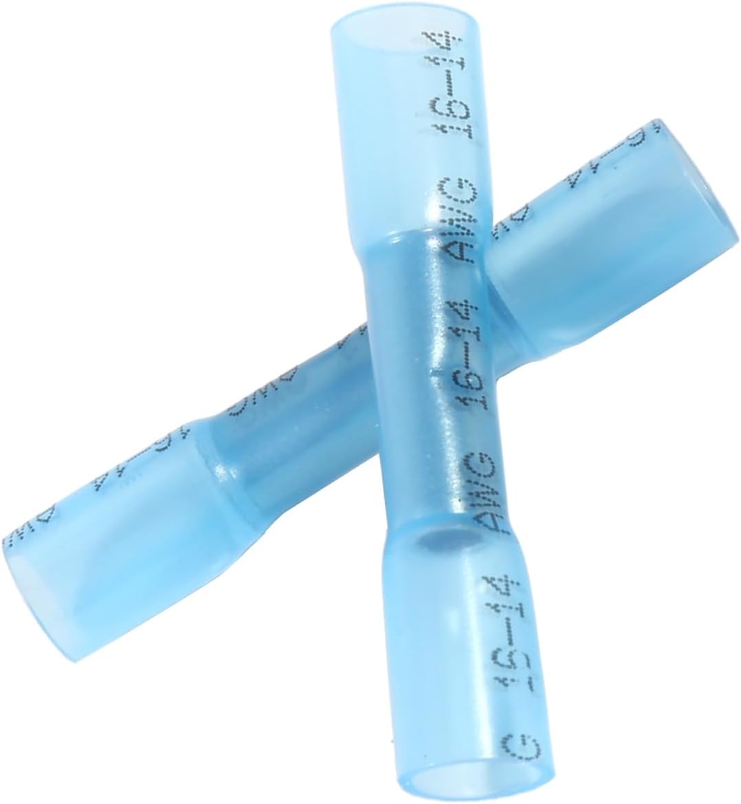 50 Pzas Conectores Termorretráctiles 26-24 AWG Agua