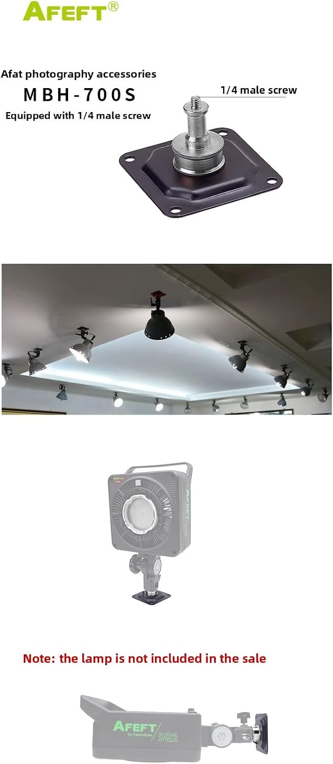Accesorio iluminación soporte pared techo 1/4
