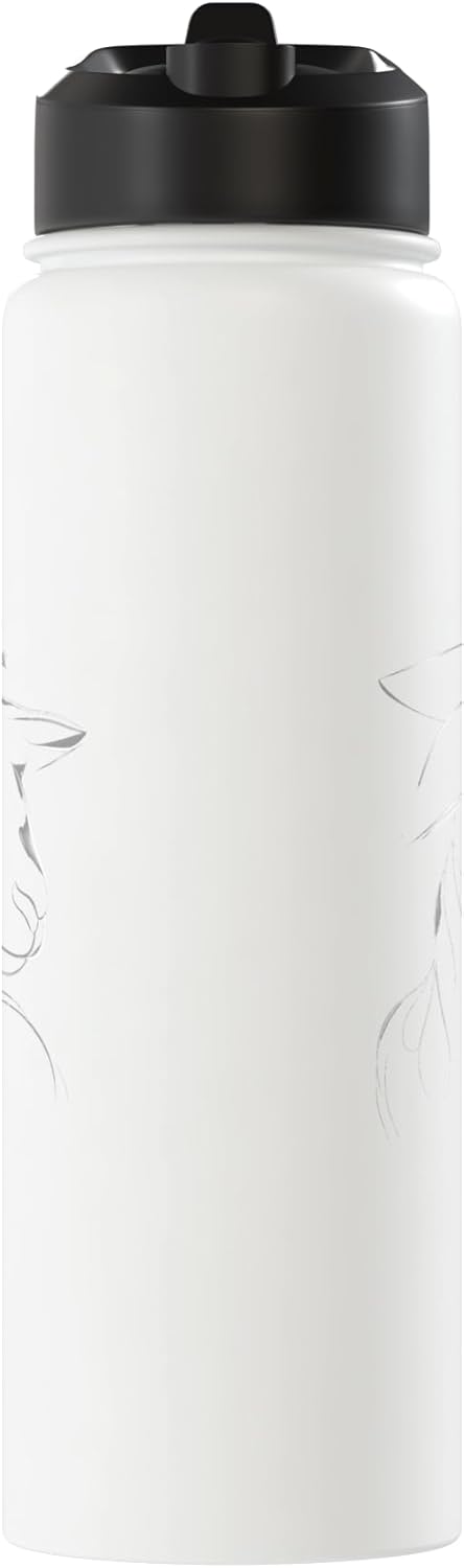 Bolso de agua acero inoxidable sin BPA con diseño de llama