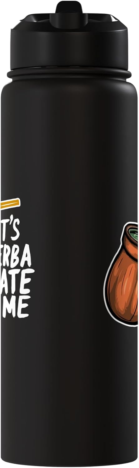 Botella de agua aislada de acero inoxidable Yerba Mate