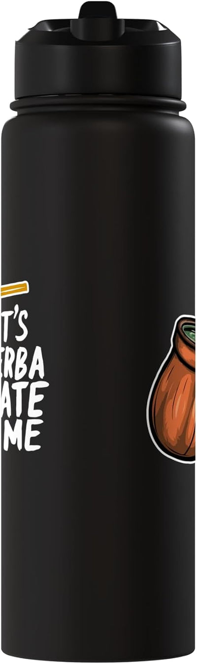 Botella de agua aislada de acero inoxidable Yerba Mate