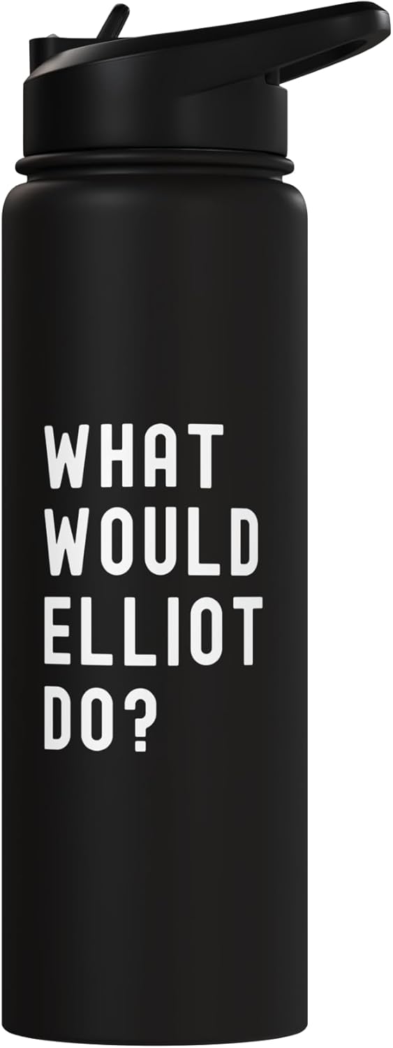 Botella agua acero inox aislada What Would Elliot Do