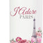 Botella de agua aislada de acero inoxidable con diseño floral de París