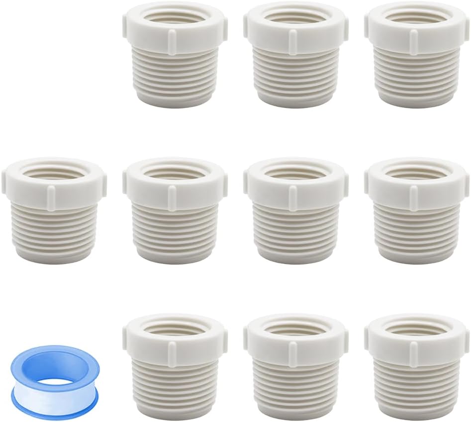 10 Pzas Adaptador PVC 3/4x1/2
