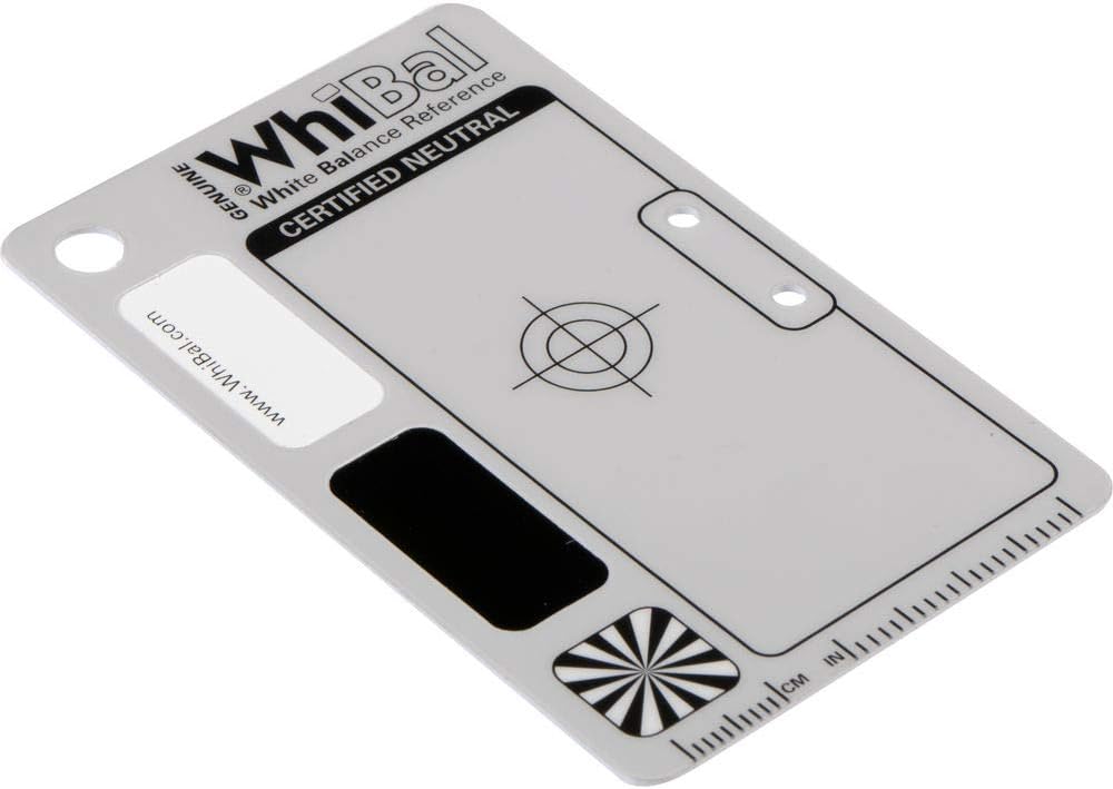 Tarjeta gris balance blanco neutro cert G7 2.1x3.35pulg