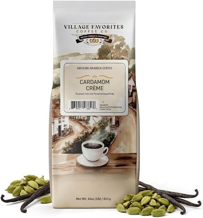 Café molido suave bajo en ácido 16oz crema cardamomo