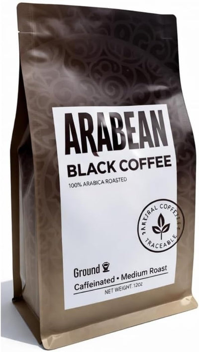Café molido arábica tostado medio suave baja acidez bolsa resellable 12 oz