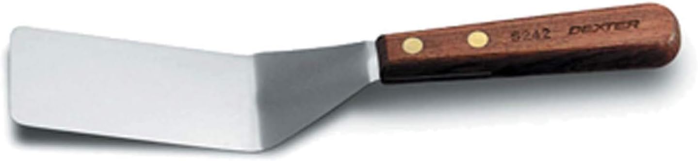 Espátula acero inox mango palisandro profesional