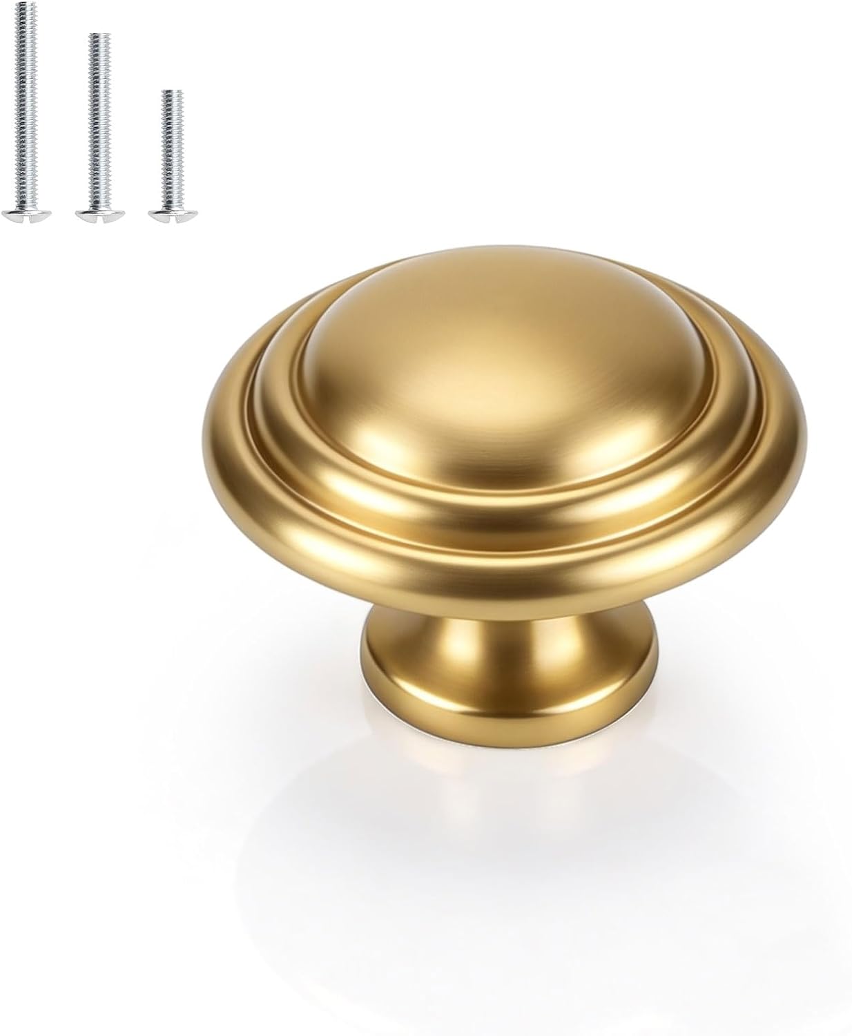 Pack 10 Pomos Plegables Bronce Champán 1-3/8pulg Armario Cocina