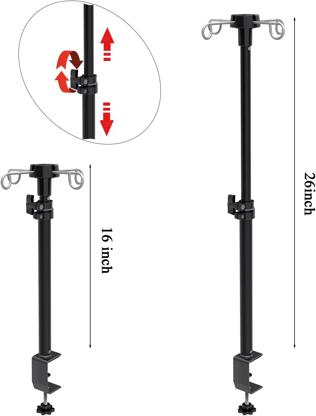 Soporte herramienta rotatoria ajustable con sujeción para mesa