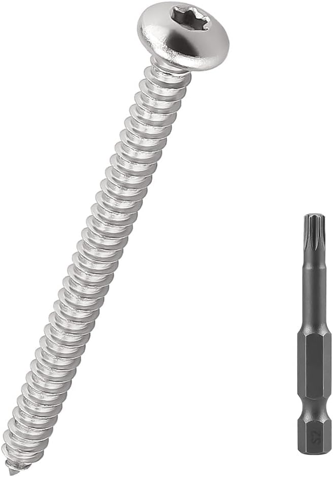 Tornillos Torx acero inox set 20