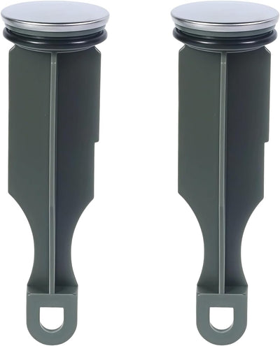 2 Pzas Tapón Drenaje Comp Delta 1/4x4pulg Con Anillo Negro
