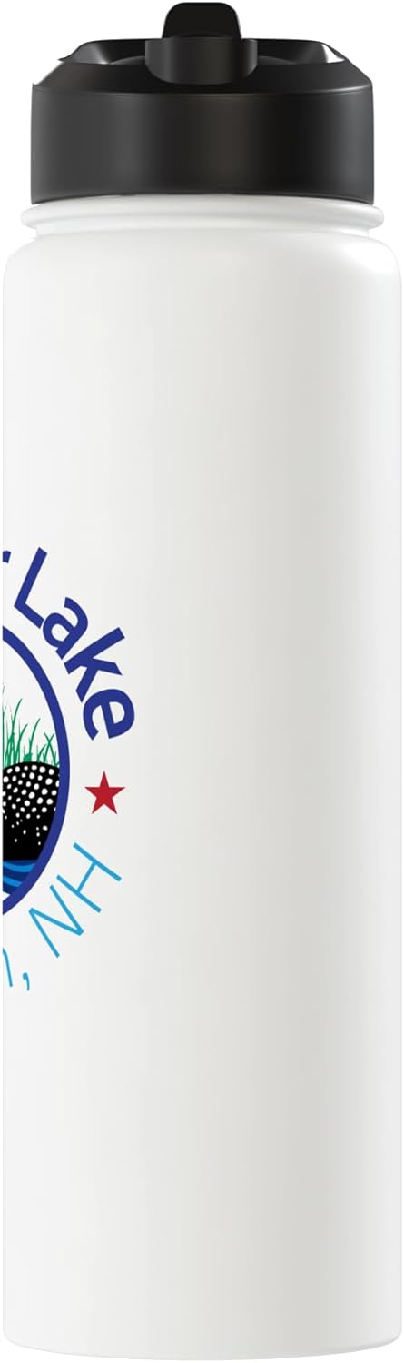 Botella de agua acero inoxidable con lago y loon