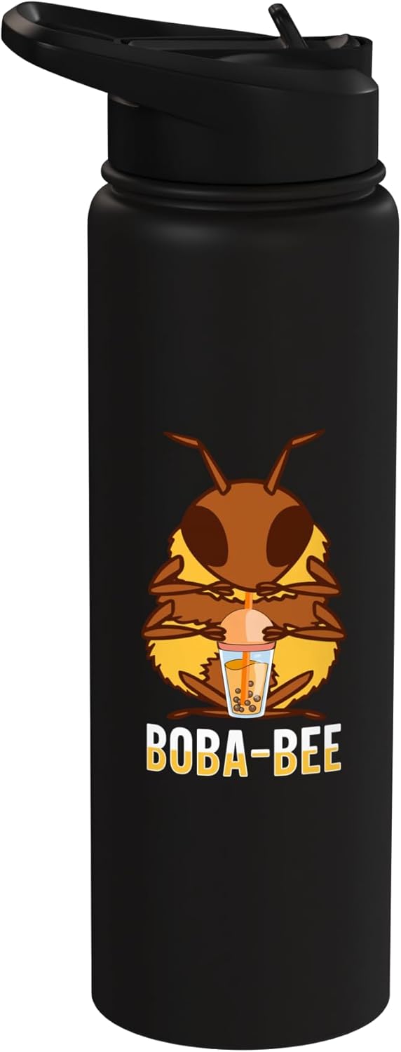 Botella térmica acero inox para boba tea kawaii