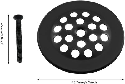 Drenaje baño acero inox con rejilla para cabello negro