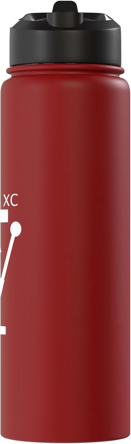 Botella agua acero inox aislada cruz ortodoxa