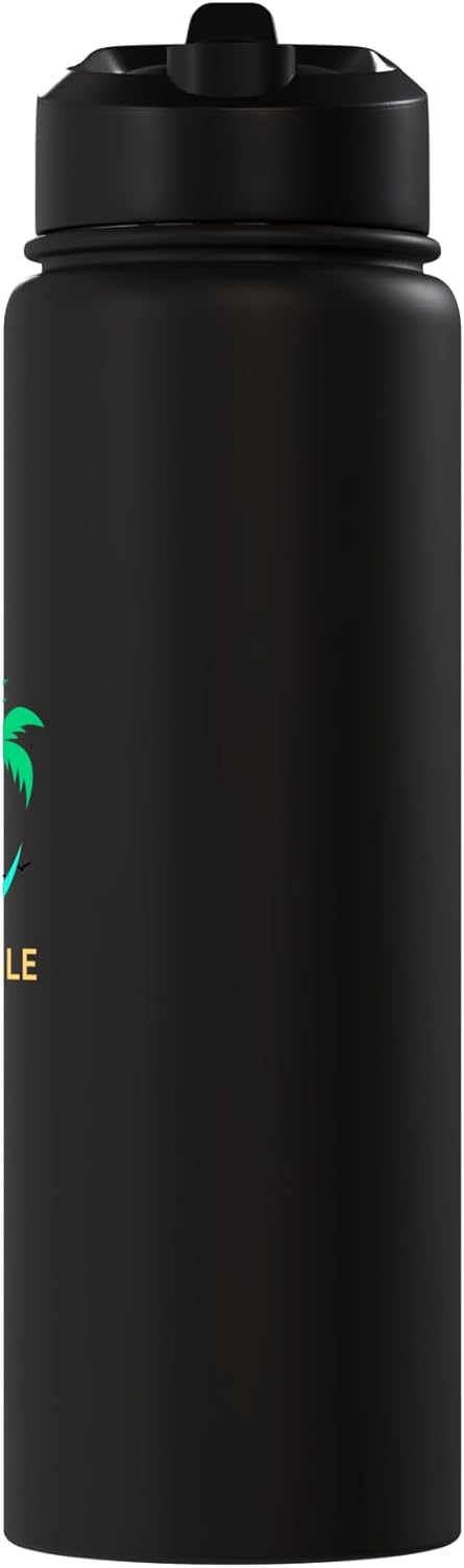 Botella de agua acero inoxidable aislada sin BPA