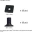 Soporte ranura T aluminio serie 40 cubierta negra