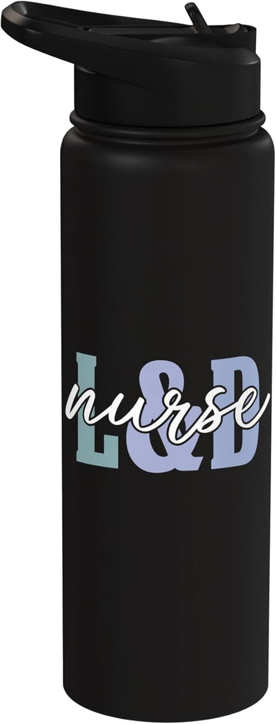 Botella agua acero inox aislada L&D Nurse