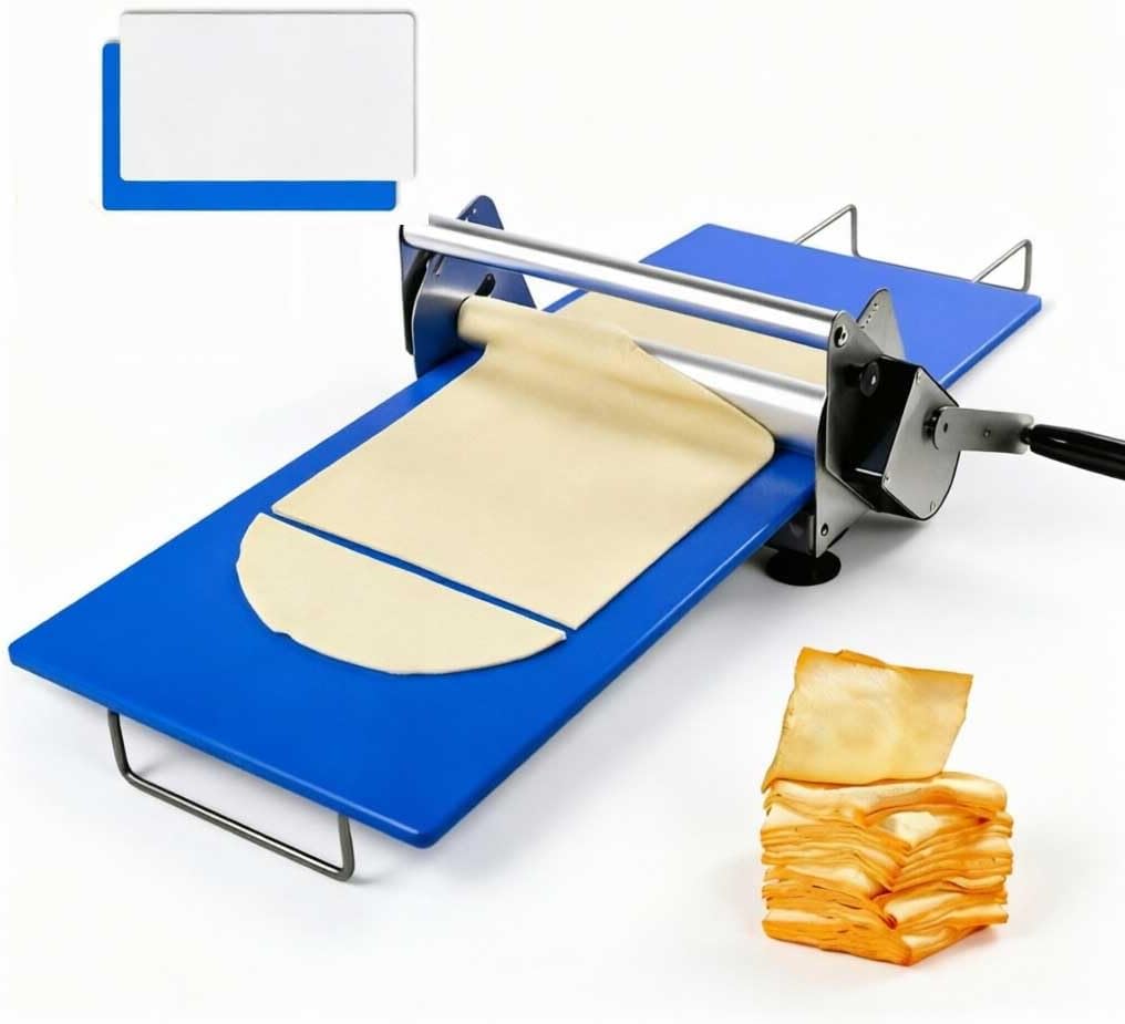 Máquina manual sheeter de acero inoxidable 12 pulgadas con rodillo ajustable
