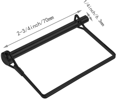 Pack 4 Pasadores Enganche Remolque 1/4x2-3/4 Acero Carbono
