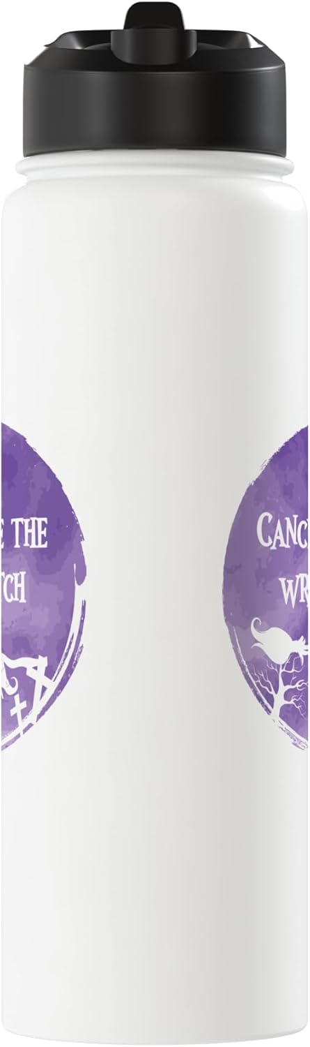 Botella agua acero inox aislada Cancer Chose The Wrong Witch