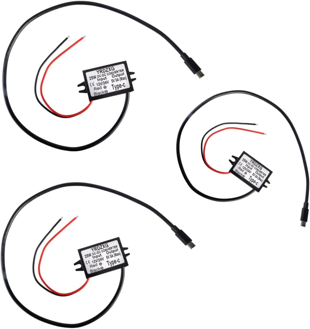 Convertidor DC-DC 12V/24V a 5V 5A 25W Tipo-C