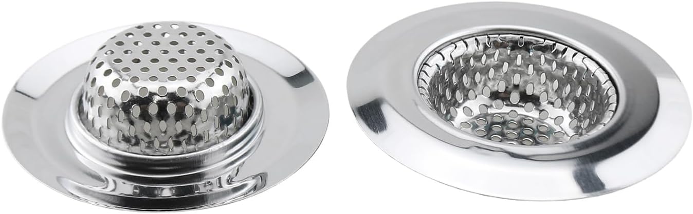 Filtros acero inox antiobstrucción con cesta colador baño