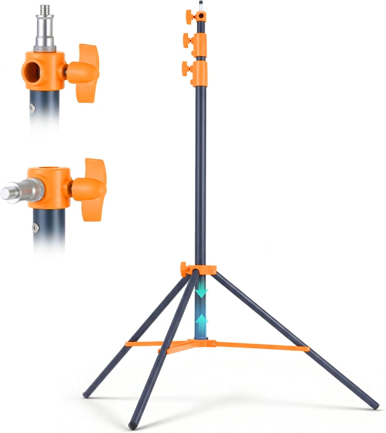 Soporte luz acolchado 110pulg metal resistente 1/4-3/8