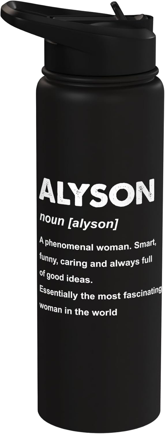 Botella de agua aislada de acero inoxidable Alyson Name