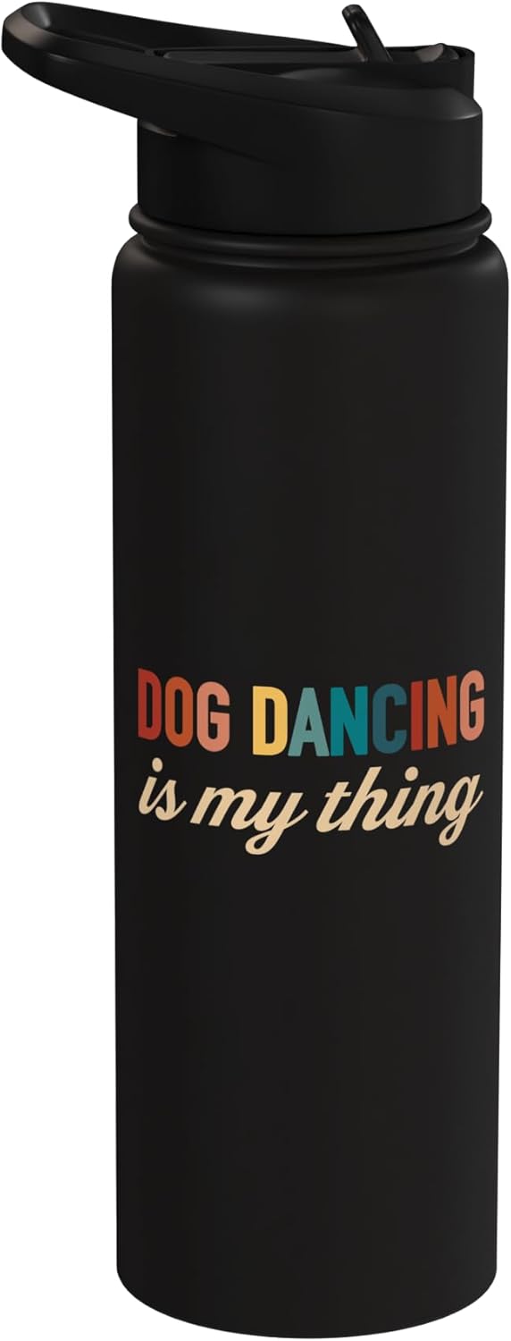 Botella agua acero inox aislada para dueño de perro