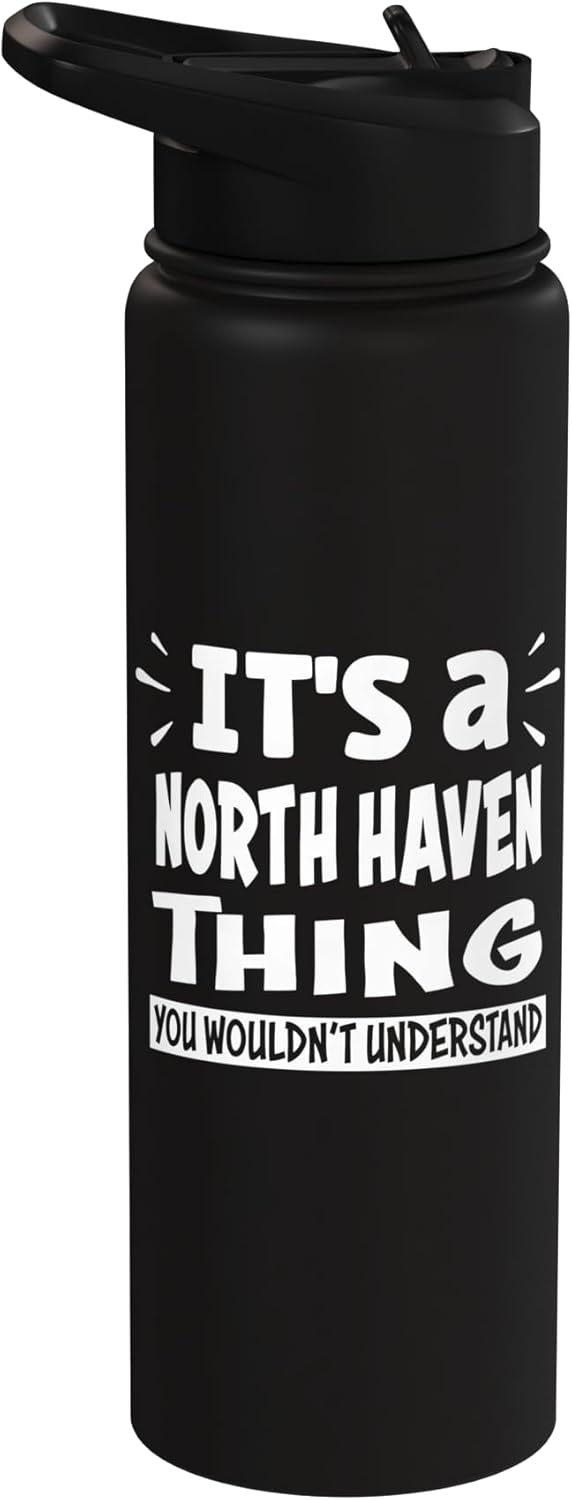 Botella agua acero inox aislada North Haven