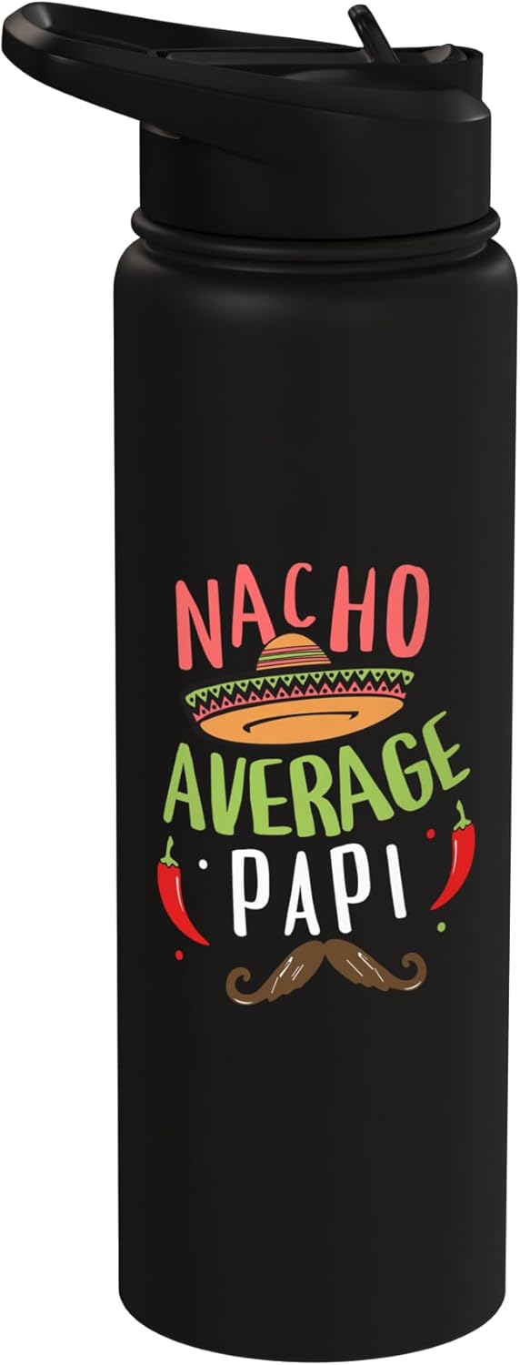 Botella de agua acero inoxidable Cinco de Mayo sin BPA