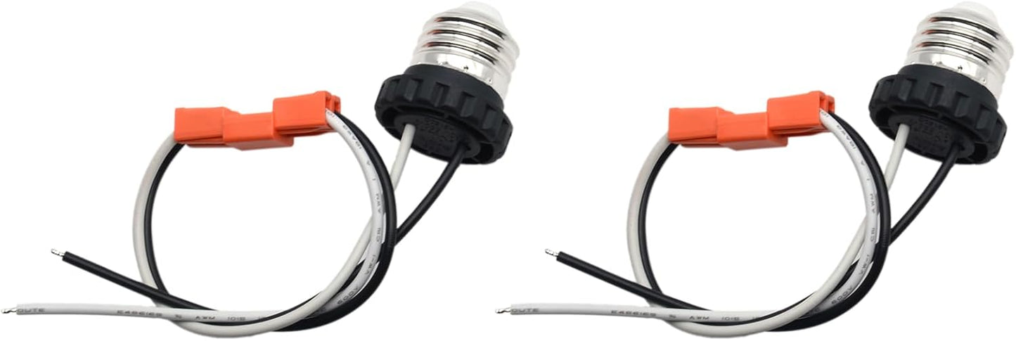Adaptador enchufe E26 base media rosca macho para lámpara