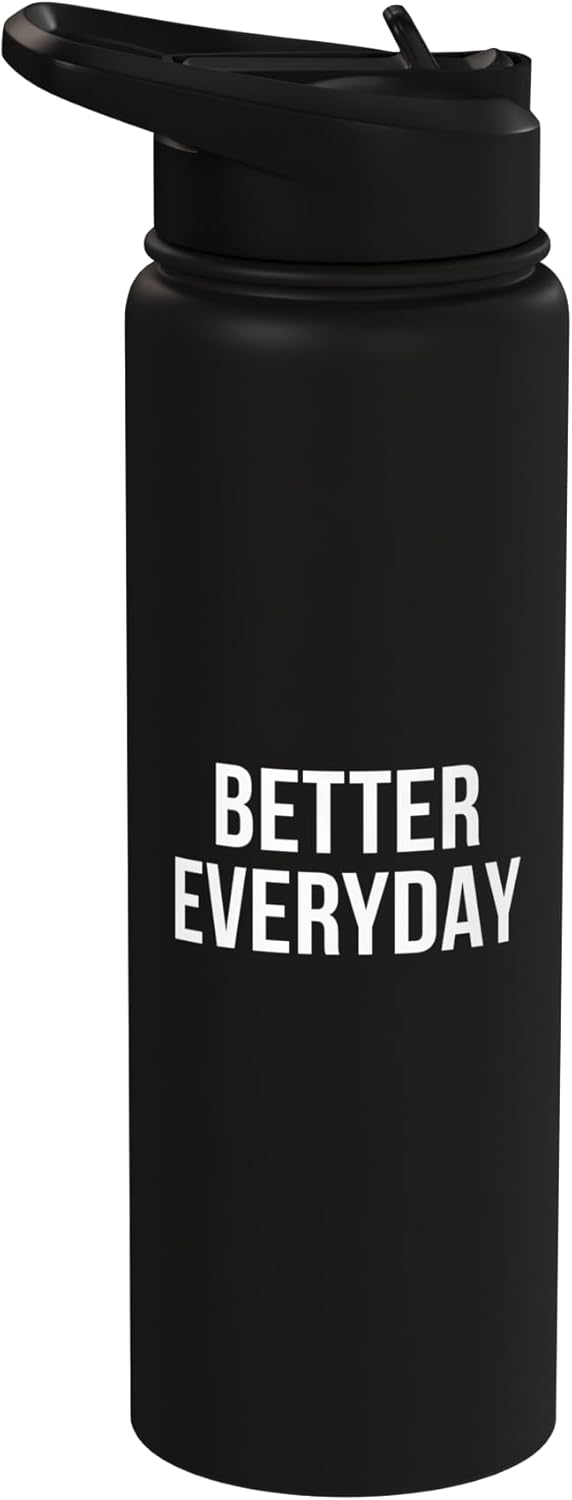 Botella agua acero inox aislada