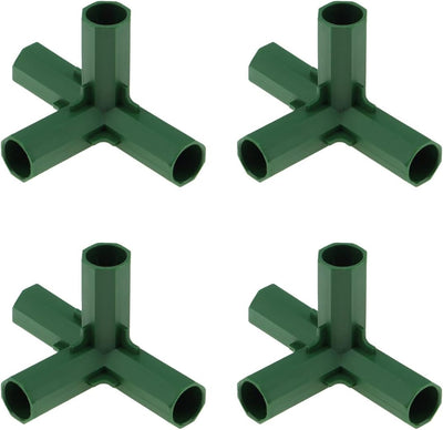 4 Pzas Conectores Tubo Plástico Jardinería Resistente