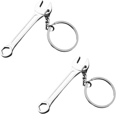 2 Llaveros Herramientas Multifunción Plateado Regalo