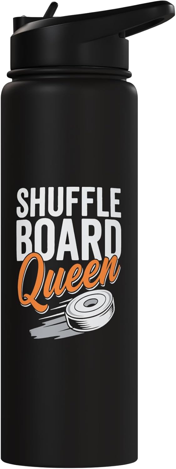 Bote de agua aislado para jugador de shuffleboard de acero inoxidable