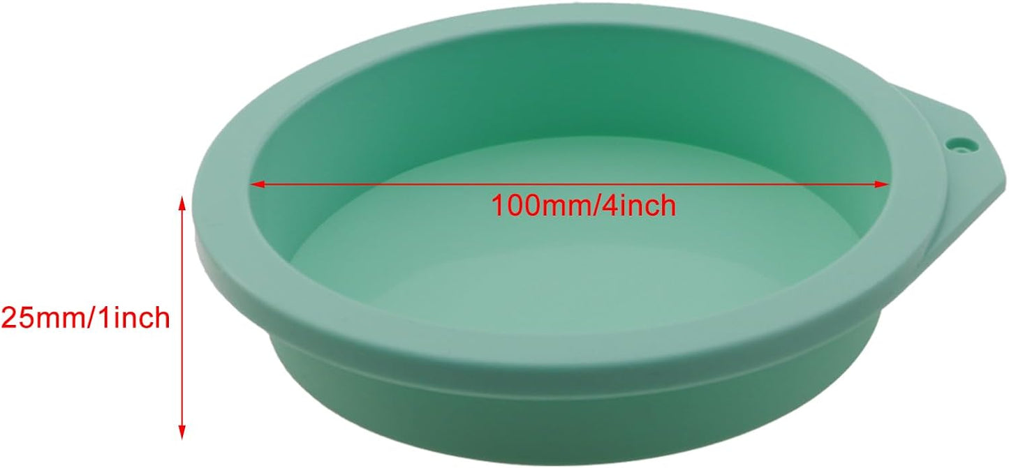 Moldes silicona antiadherente 4pulg redondos hornear