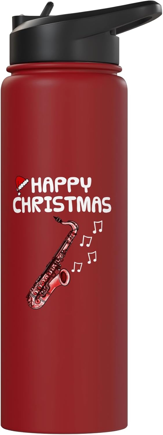 Botella térmica acero inox saxofón navidad