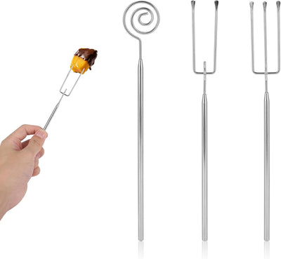 Set 3 Herramientas Inmersión Chocolate Acero Inox Espiral